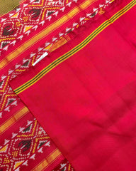 Red & Green Navratan Patola Saree