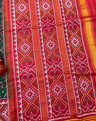 Red & Green Navratan Patola Saree