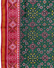 Red & Green Navratan Patola Saree