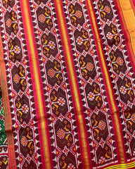 Red & Green Navratan Patola Saree