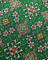 Red & Green Navratan Patola Saree