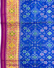 Pink & Blue Navratan Patola Saree