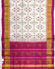 Pink & White New Fancy Design Patola Saree