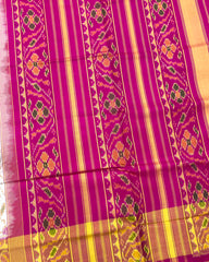 Pink & White New Fancy Design Patola Saree