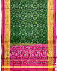 Pink & Green Navratan Patola Saree