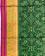 Pink & Green Navratan Patola Saree