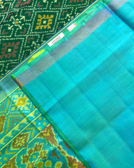 Sea Green & Green Panchanda Patola Saree