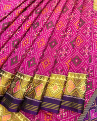 Purple & Pink Panchanda Patola Saree