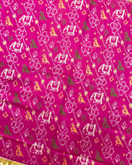 Purple & Pink Narikunj Patola Saree