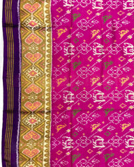 Purple & Pink Narikunj Patola Saree