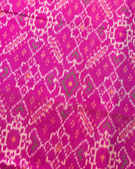 Blue & Pink Manekchowk Patola Saree