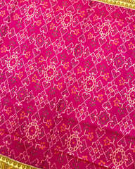 Blue & Pink Navratan Patola Saree