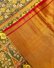 Red & Blue Manekchowk Tissue Patola Saree