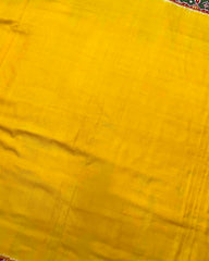 Maroon & Yellow Plain Patola Saree