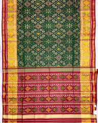 Red & Green Navratan Patola Saree