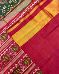 Red & Green Navratan Patola Saree