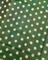 Green Doted with Tree Pallu Patola Saree