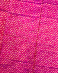 Purple & Pink Booty Design Patola Saree