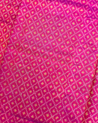 Purple & Pink Booty Design Patola Saree