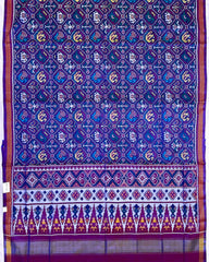 Purple Small Figure Narikunj Patola Saree