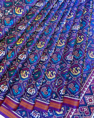 Purple Small Figure Narikunj Patola Saree