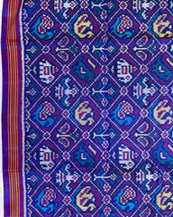 Purple Small Figure Narikunj Patola Saree