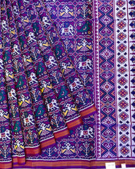 Purple Narikunj Patola Saree