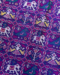 Purple Narikunj Patola Saree