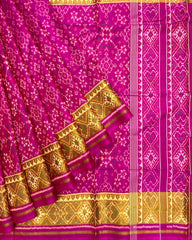 Pink Navratan Patola Saree