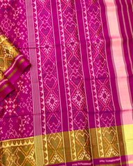 Pink Navratan Patola Saree