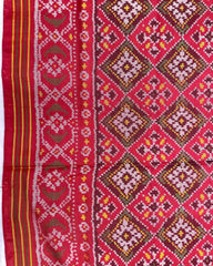 Carrot Pink Panchanda Patola Saree