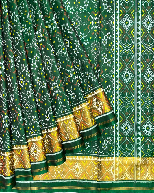 Green Navratan Patola Saree