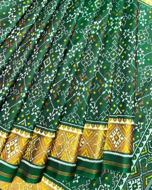 Green Navratan Patola Saree