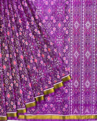 Purple Navratan Patola Saree