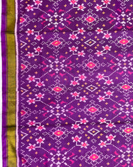 Purple Navratan Patola Saree