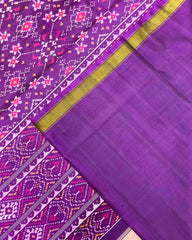 Purple Navratan Patola Saree