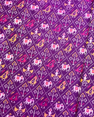 Purple Narikunj Patola Saree