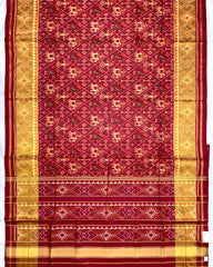 Maroon Narikunj Patola Saree