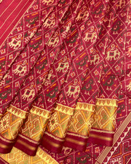 Maroon Narikunj Patola Saree