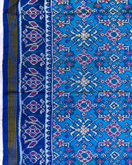 Blue & Turquoise Navratan Patola Saree