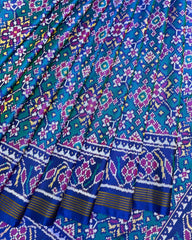 Blue & Turquoise Navratan Patola Saree