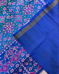 Blue & Turquoise Navratan Patola Saree