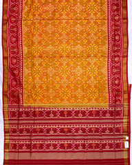 Red & Mustard Navratan Patola Saree