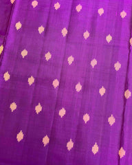 Purple Doted with Peacock Pallu Patola Saree