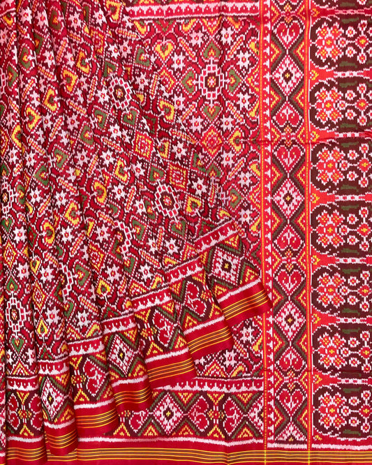 Red Manekchowk Patola Saree