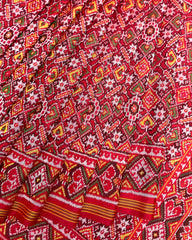 Red Manekchowk Patola Saree