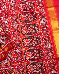 Red Manekchowk Patola Saree