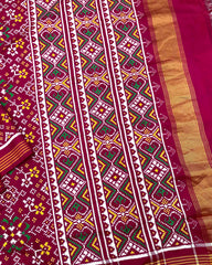 Pink Navratan Designer Patola Saree