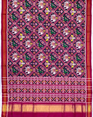 Pink & Purple Narikunj Patola Saree