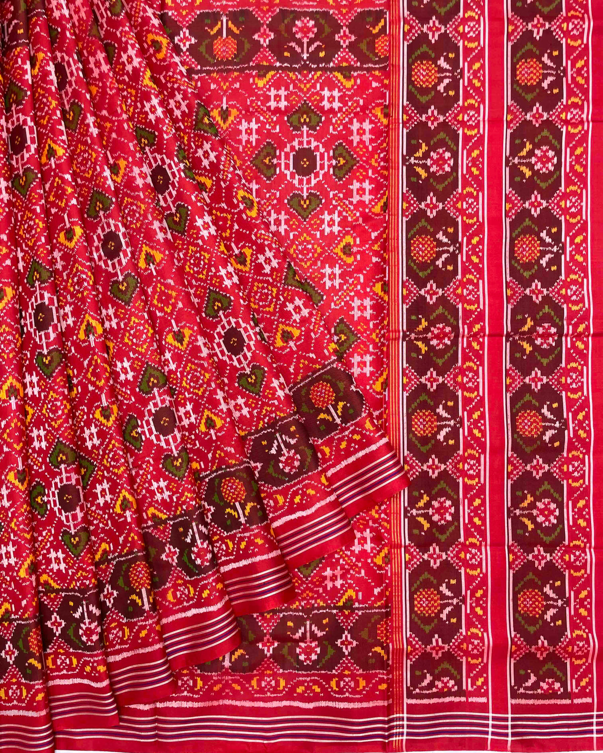 Red Manekchowk Patola Saree